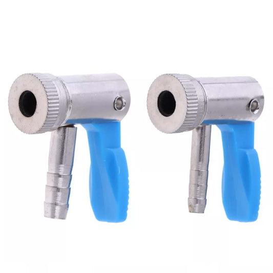 2X Inflator Valve Connector Air Pump Clip Schrader Valve Tyre Air Pump