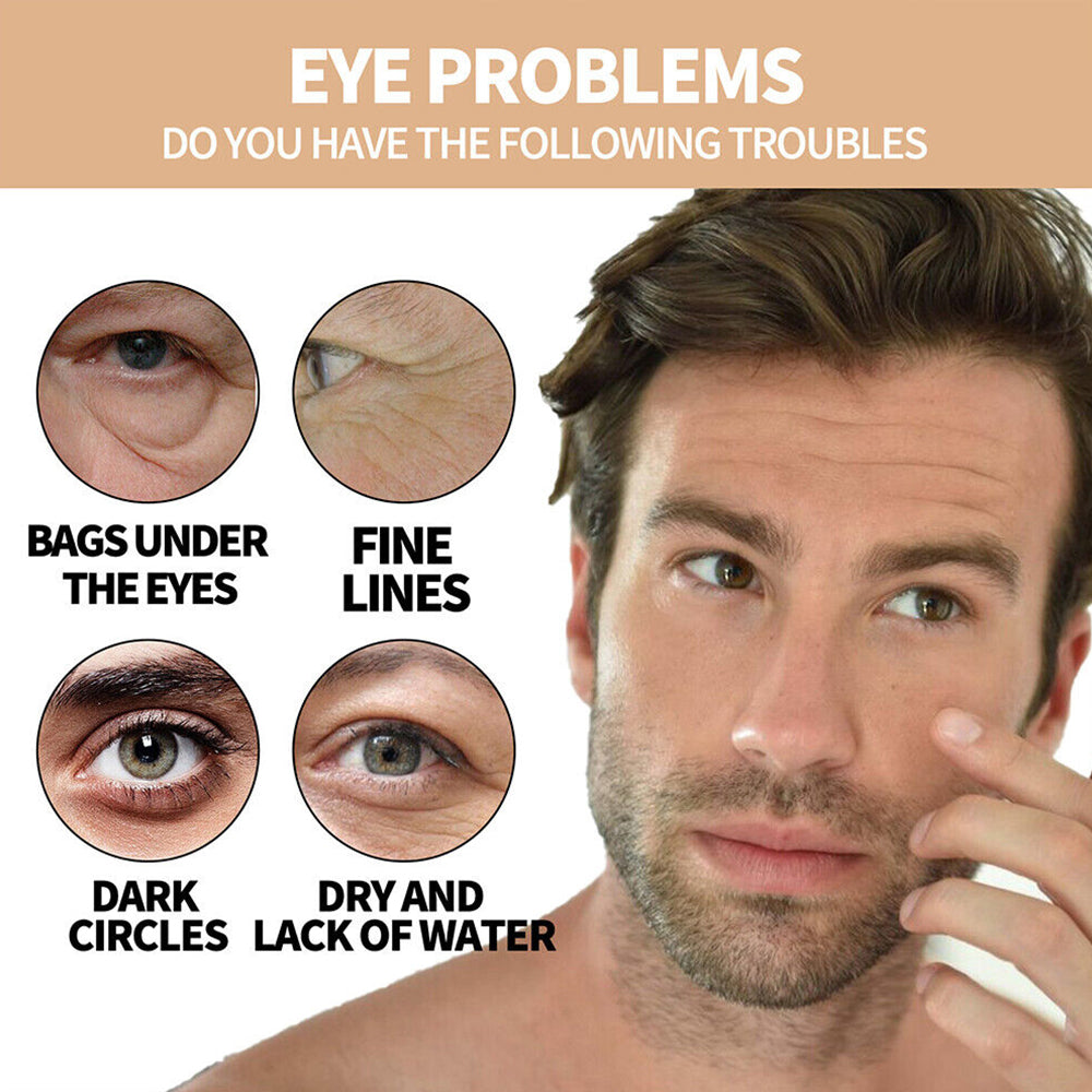 Men's Eye Cream Instant Remove Eye Bags Dark Circles Anti Wrinkle Depuffing Firm