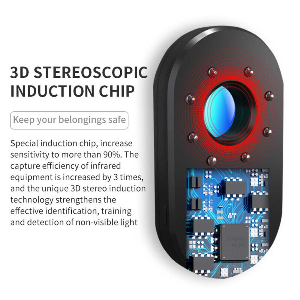 Signal Lens RF Tracker Camera Detector GSM Audio Anti Hidden Cam Bug Finder