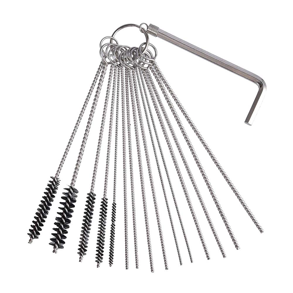 3X Carburetor Carb Jet Cleaning Tool Wire Brush Cleaner Kit For Motorcycle ATV