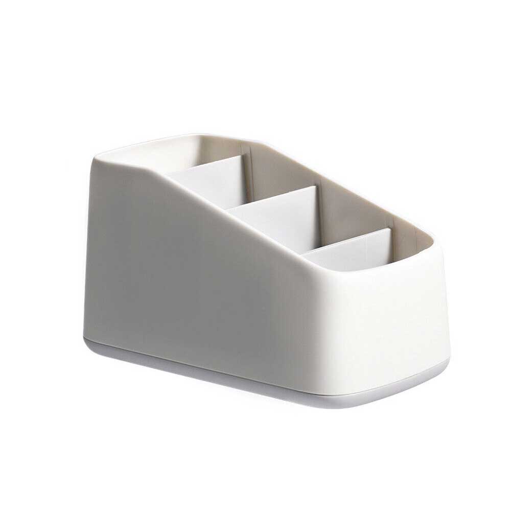 TV Remote Control Holder Table Storage Box 3 Grid Desktop Tidy Organizer Case