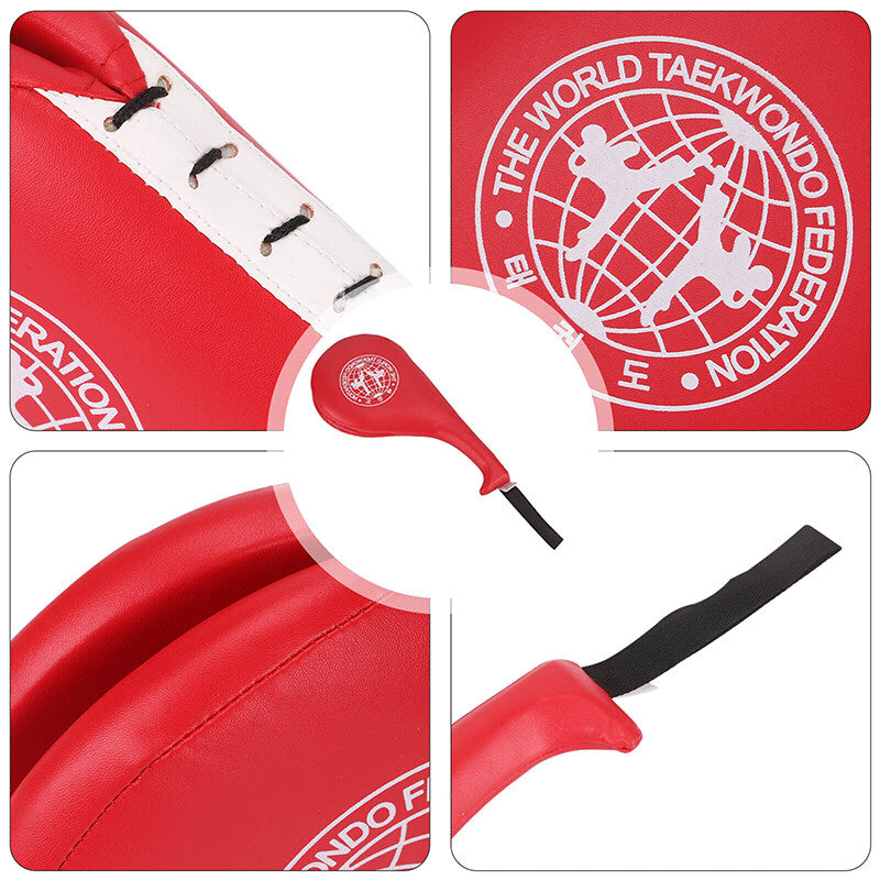 Taekwondo Double Kick Paddle kick pad Punching TKD MMA Kickboxing Training