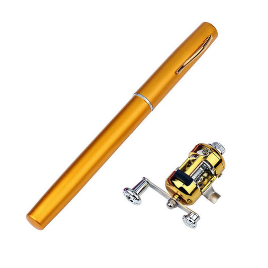 Portable Pocket Size Fishing Rod Telescopic Pen Fishing Pole and Reel Combo
