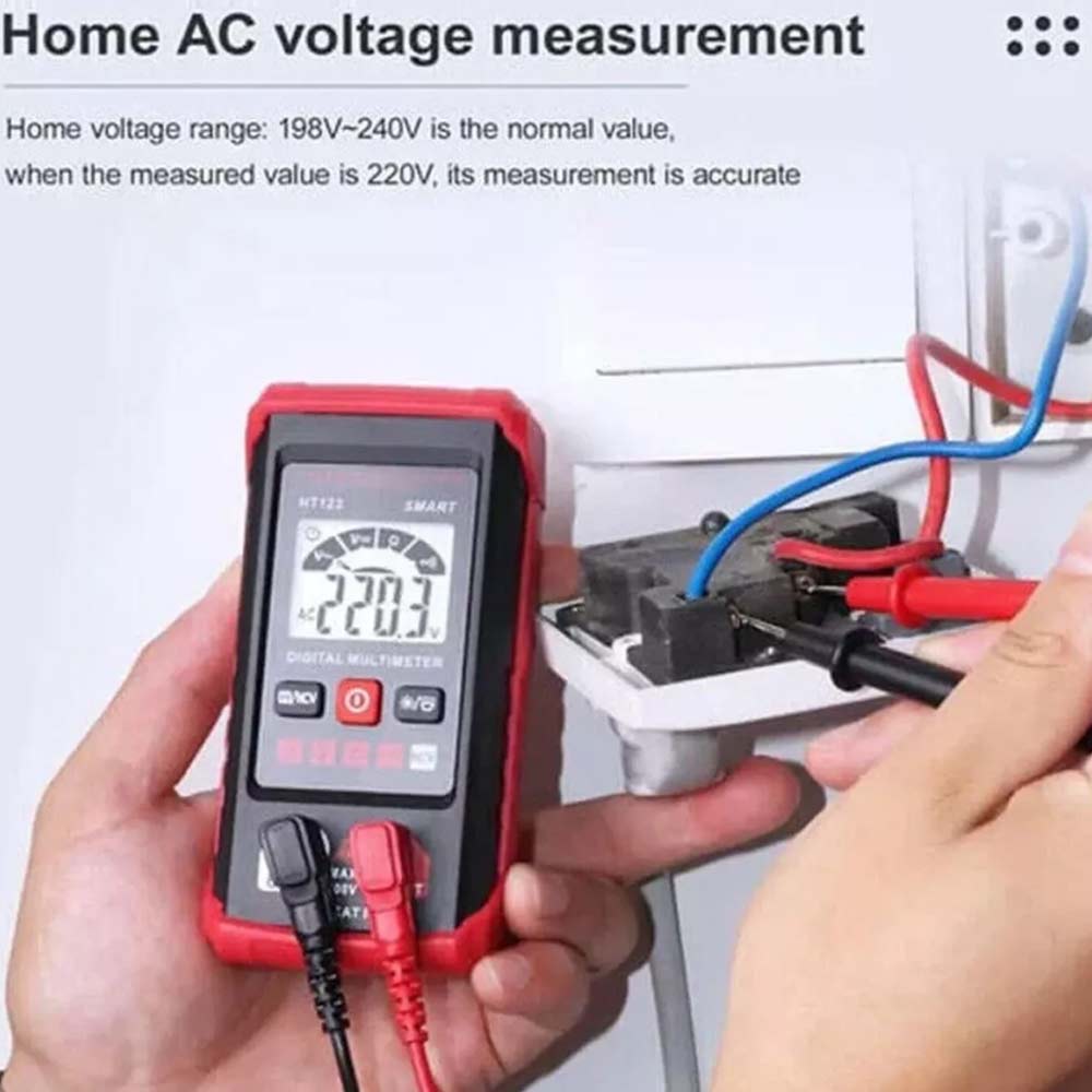 Digital Multimeter, Auto-Ranging Voltmeter,Tm-510 4000 Counts,Smart Measurement