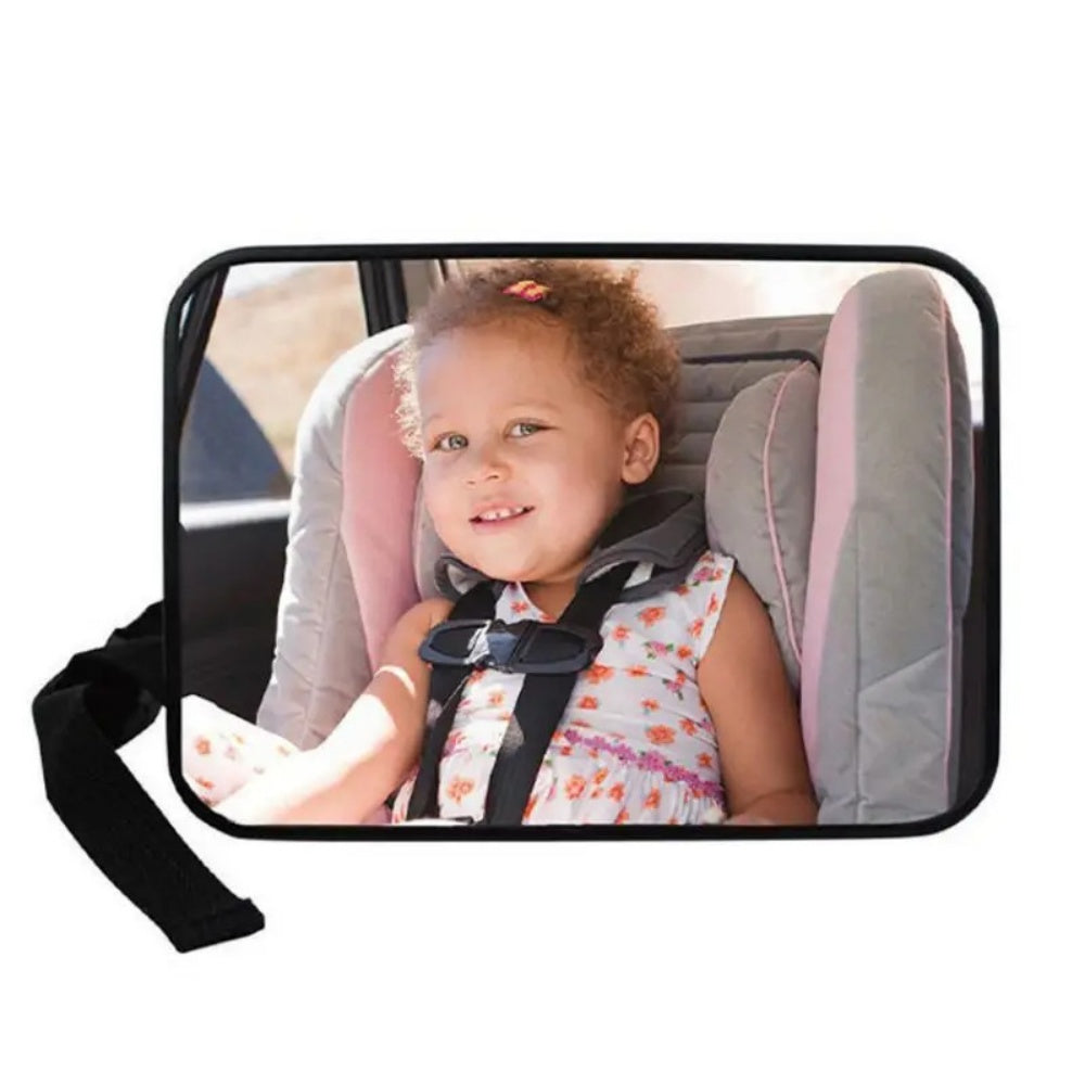 Car Mirror for Back Seat – Adjustable & Detachable Wide View Safety Mirror