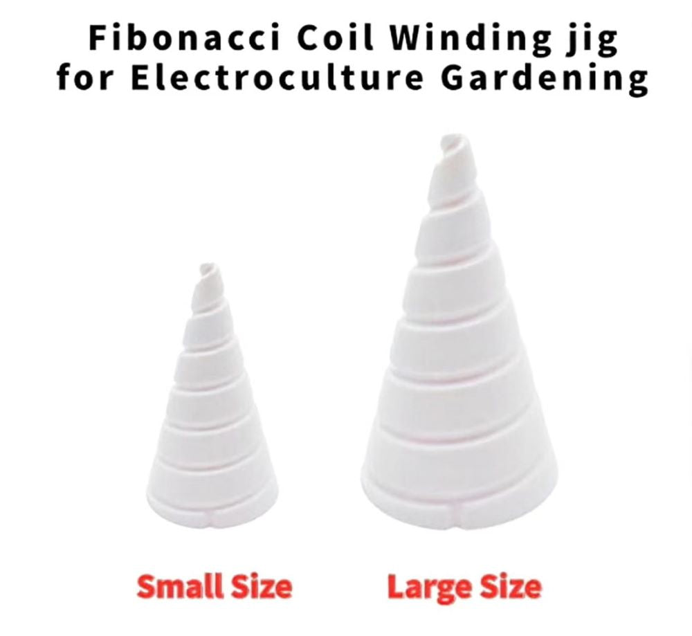 Electroculture Plant Support – Copper Spiral Stand for Climbing Flowers & Veggies
