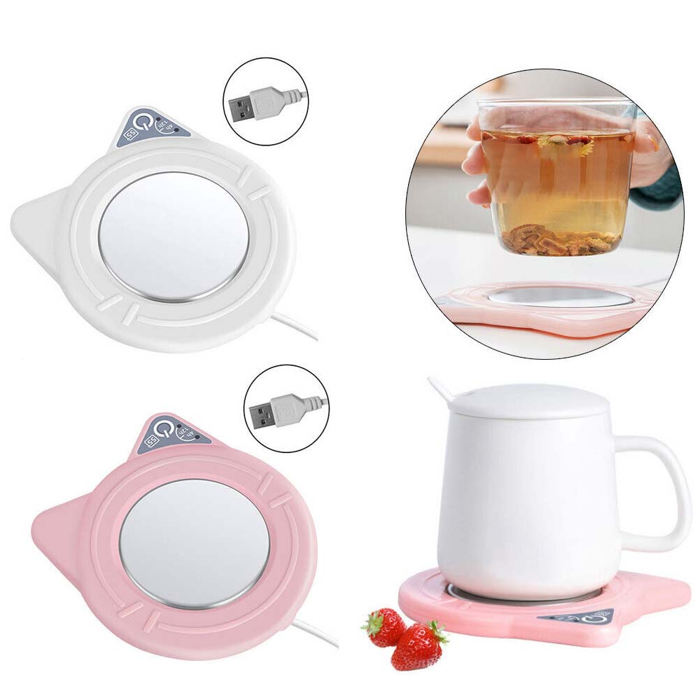 Smart USB Coffee Mug Warmer Tea Milk Cup Heater Pad Heating Plate Home Office