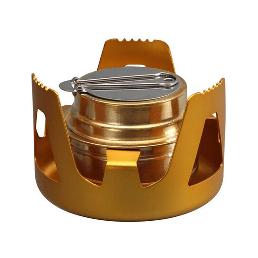 Mini Burner Outdoor Portable Hiking Camping Picnic Alcohol Stove Stainless Steel