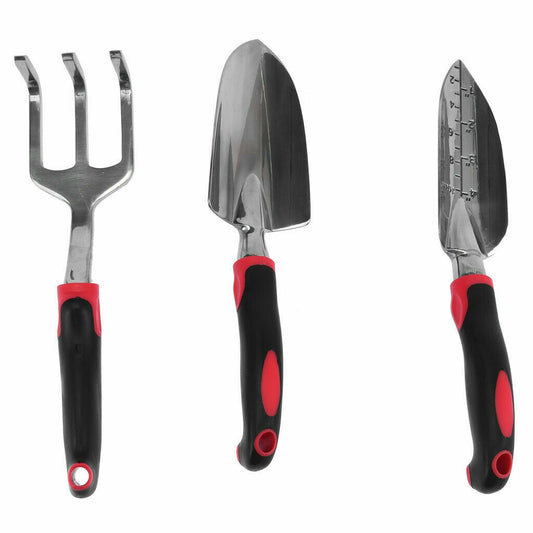 3-Piece Aluminum Alloy Garden Tool Set – For Outdoor Gardens & Vegetable Patches