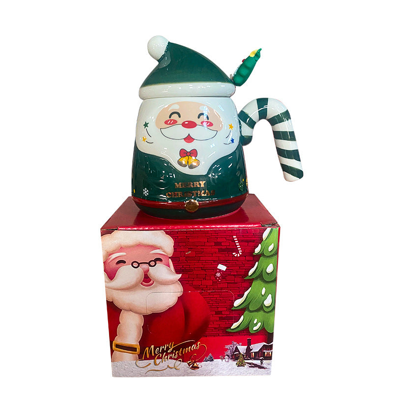 Christmas Coffee Mug – 400ml Ceramic Santa Cup with Gift Box for Xmas