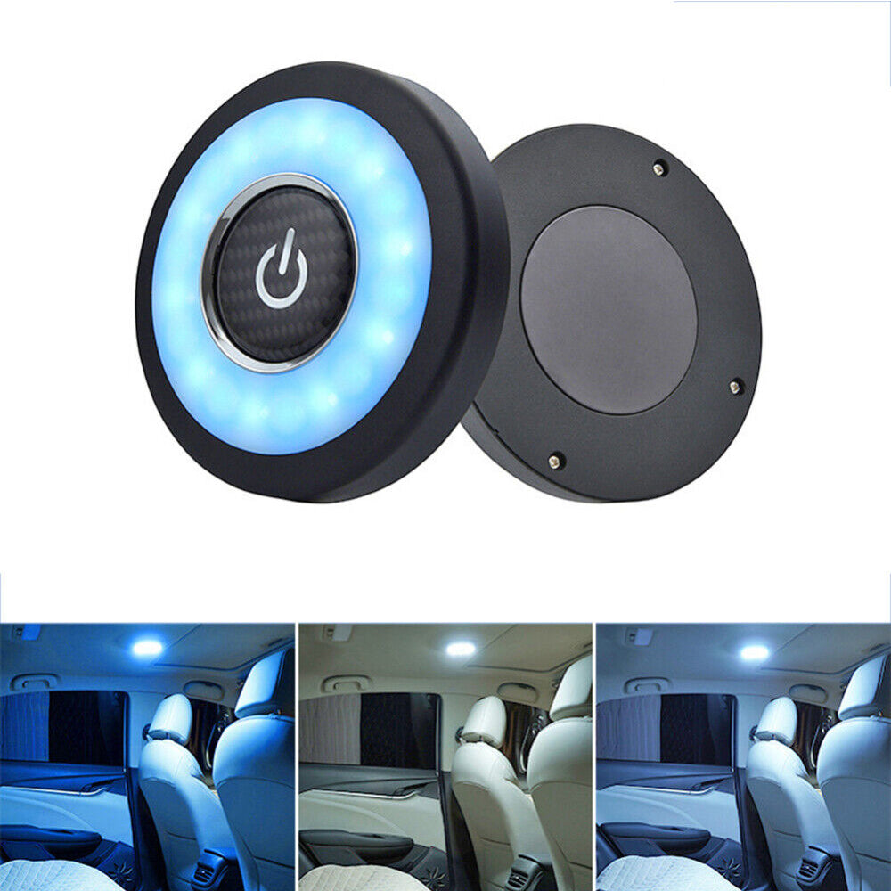 USB Rechargeable Car Interior LED Dome Roof Ceiling Light Reading Lamp Magnetic