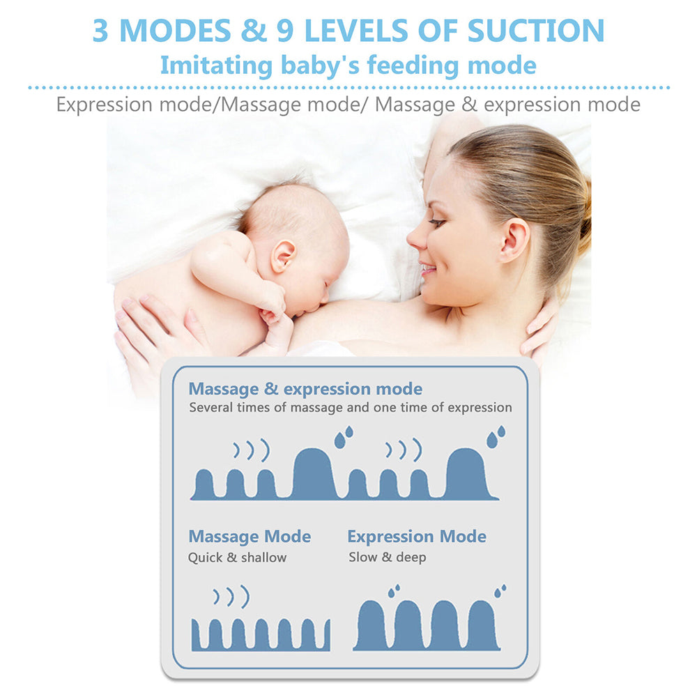 1200mAh Electric Wearable Hand Free Touch Breast Pump Silent Home Milk Collector