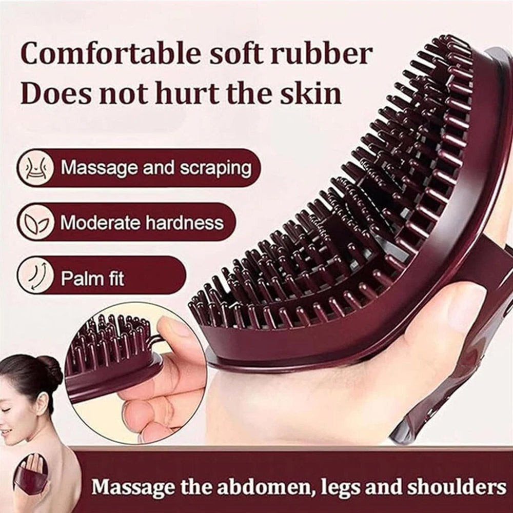 2-Piece Meridian Therapy Massage Brush Set | Acupressure Body Brush for Back, Arms & Legs