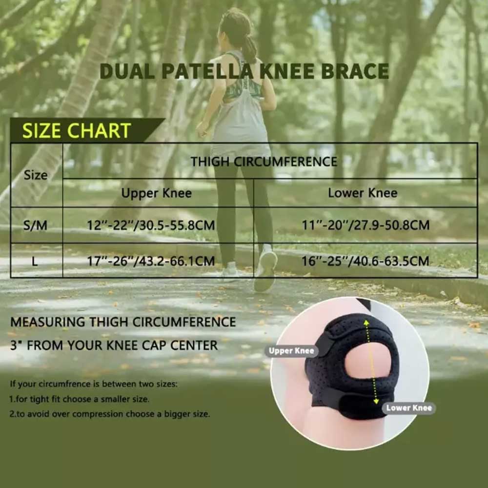 1pc Adjustable Patellar Tendon Support Strap Pressurize Patella Knee Brace Gel Pad