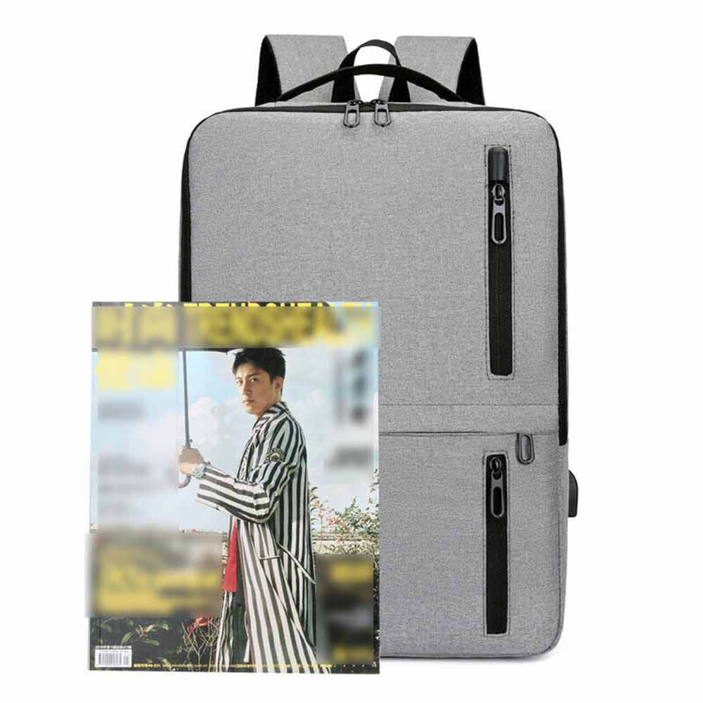 Business Bag Schoolbag Backpack Shoulder Bag Male Large Capacity Bag Charging USB
