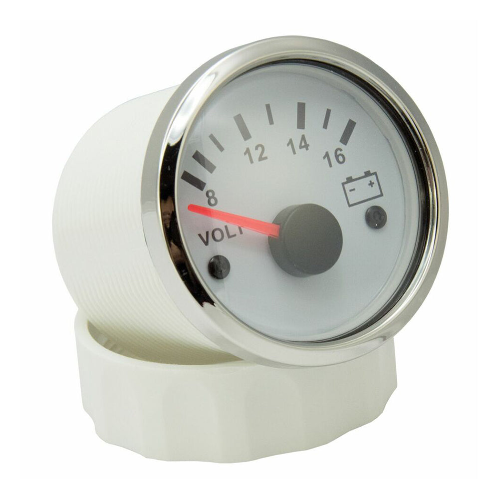 KUS Boat Voltmeter Marine Battery Gauge Car Truck RV Range 8-16V 52mm
