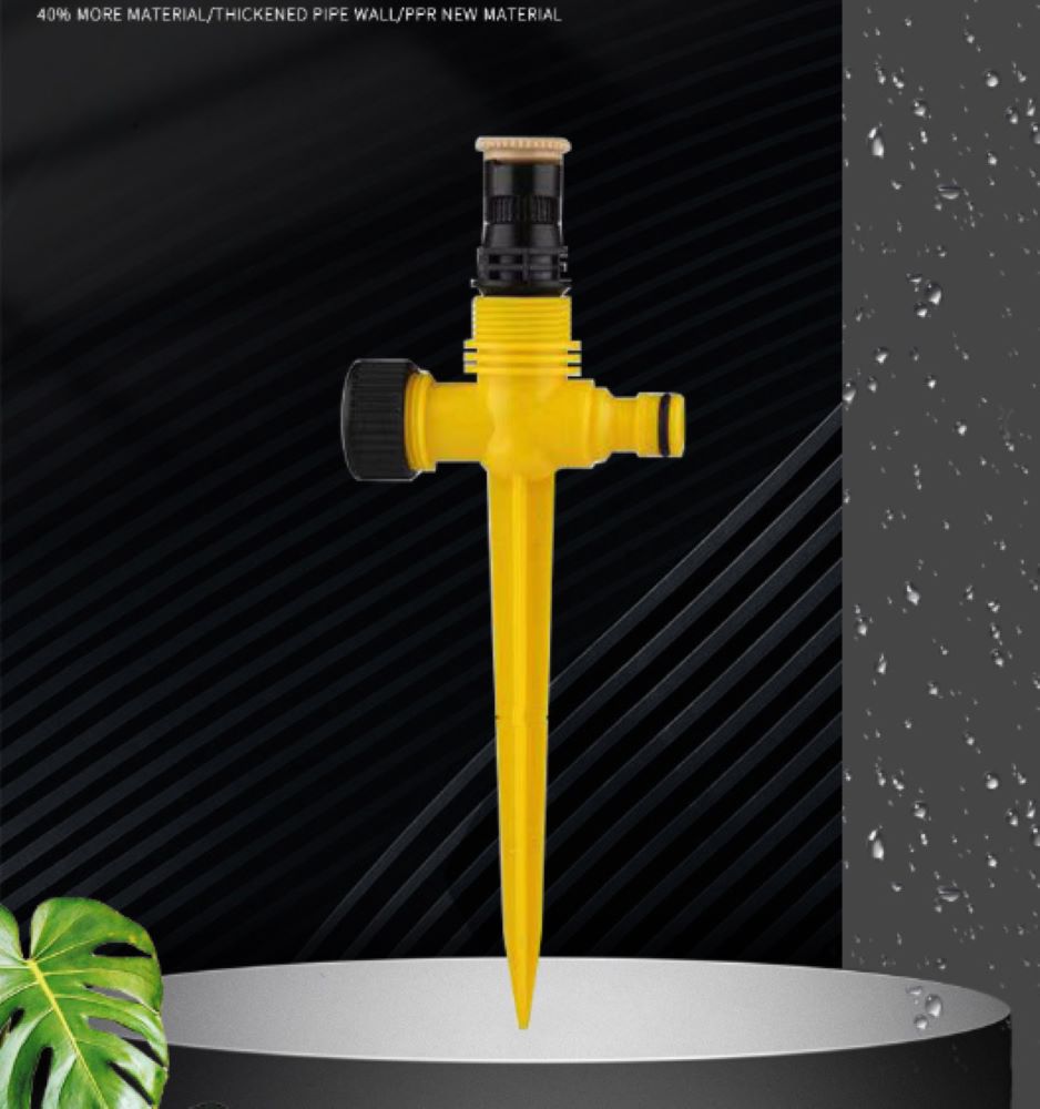 Adjustable Garden Sprinkler – 0-360° Mist Nozzle with Spike, Lawn Watering Kit
