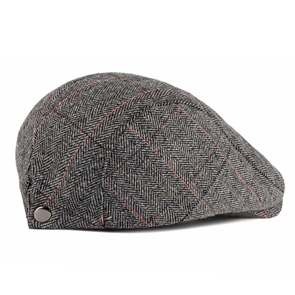 Mens Newsboy Gatsby Cap Ivy Hat Cabbie Golf Driving Flat Duckbill Beret Beanie