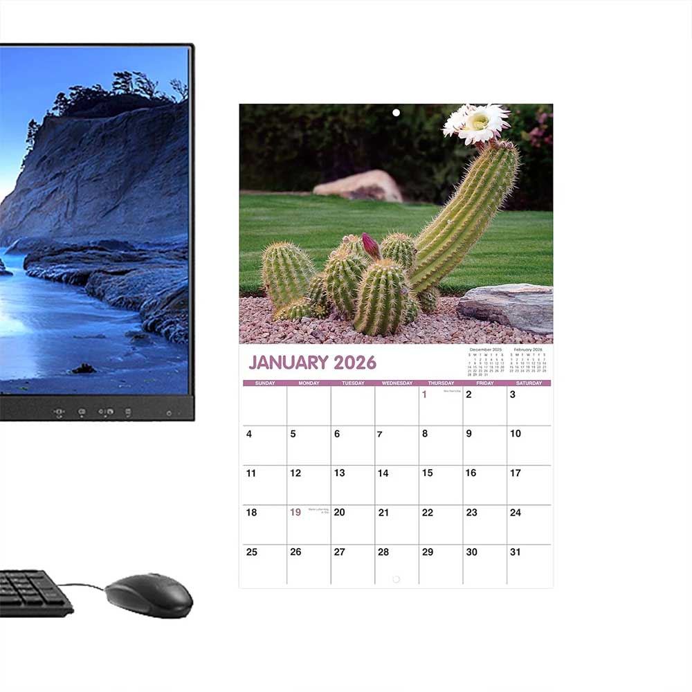 2026 Nature's D*ck Pics Wall Calendar - Funny Gag Gift with Monthly View