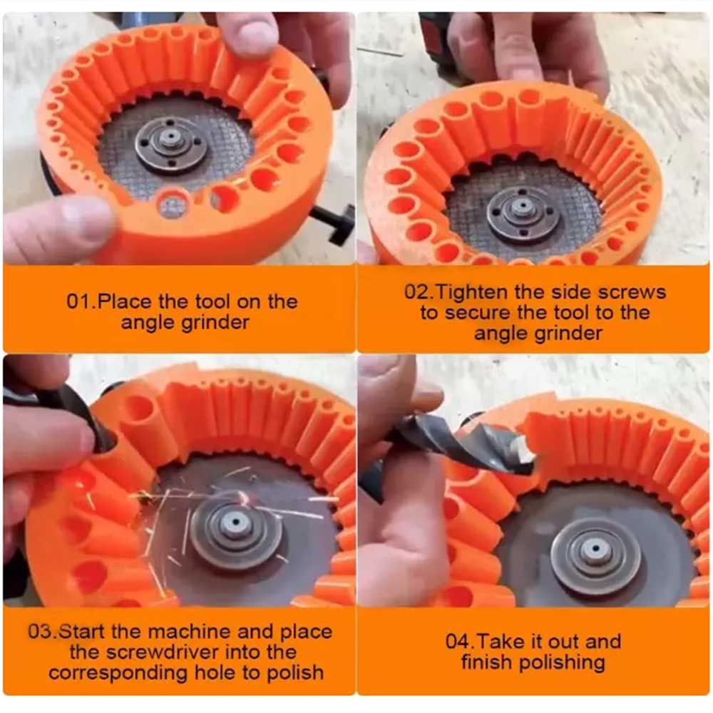 Handheld Drill Bit Sharpener for All Bits, Sharpening Jig for 125mm Grinder