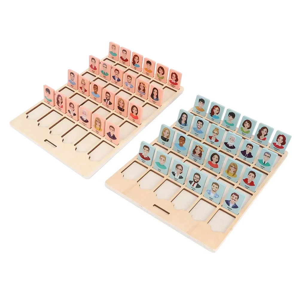 Wooden Guessing Board Game – Logical Thinking Training, 2-Player Interactive Puzzle
