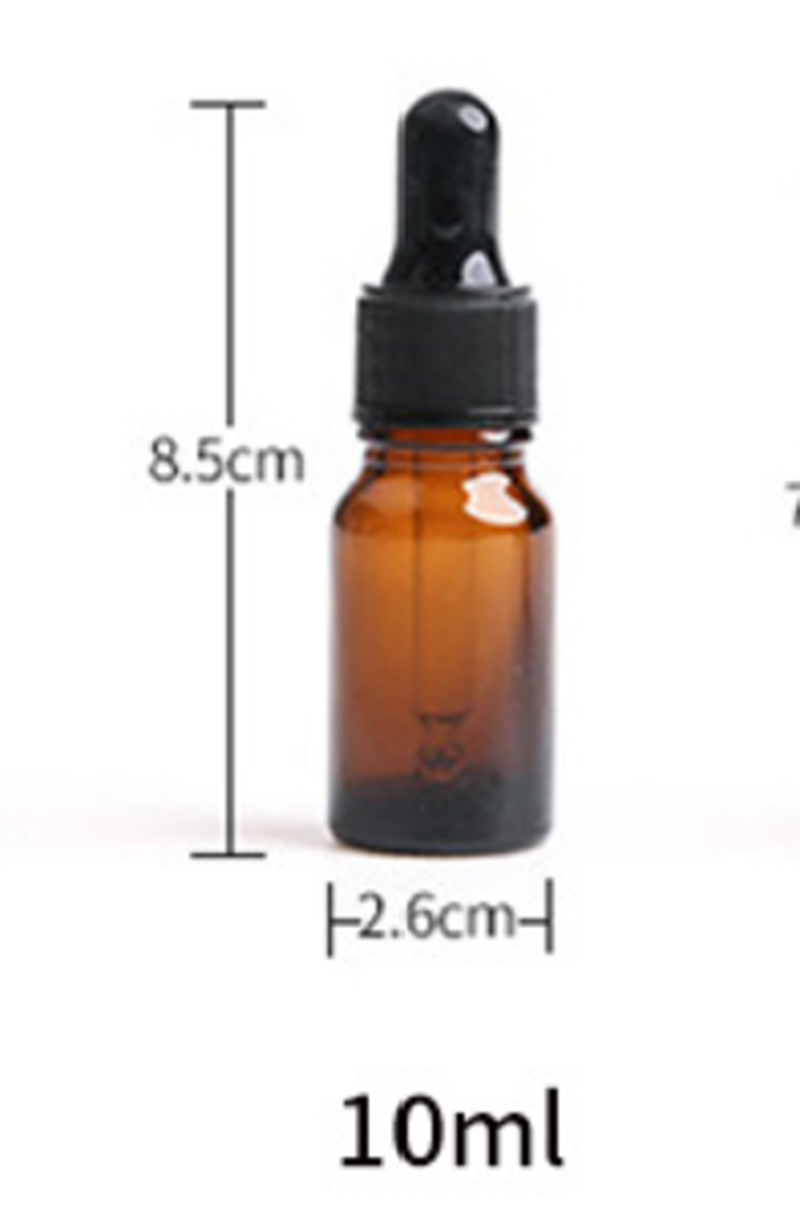 5-100ML Amber Glass Liquid Dropper Reagent Eye Pipette Essential Oils Bottle AU