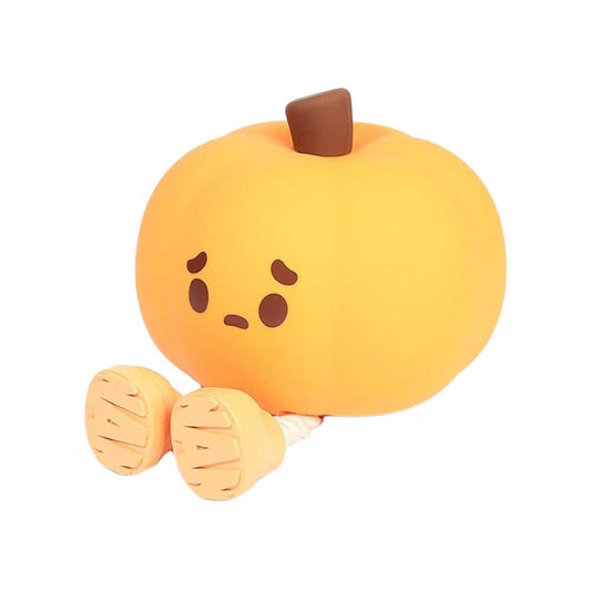 Pumpkin Night Light for Kids 30Min Timer Control, Silicone Touch Bedroom Baby