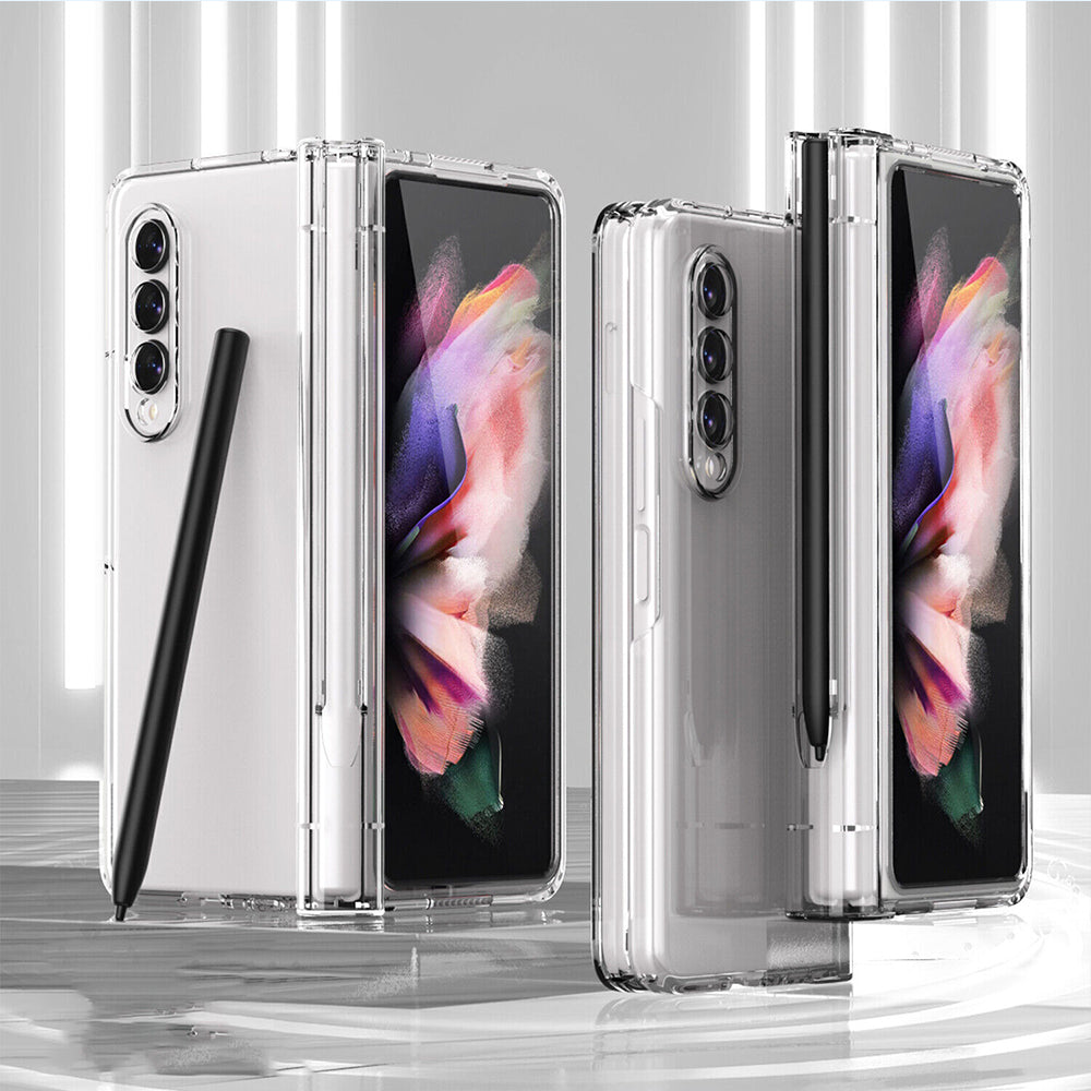 Full Cover Shockproof Hybrid Case With Pen Holder For Galaxy Z Fold 4 / Fold 3