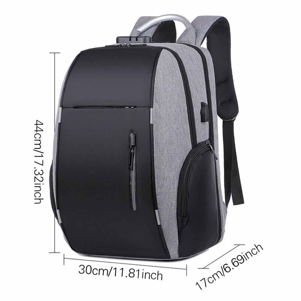 Anti-Theft Backpack School Travel Laptop Bag with USB Charging Port Waterproof