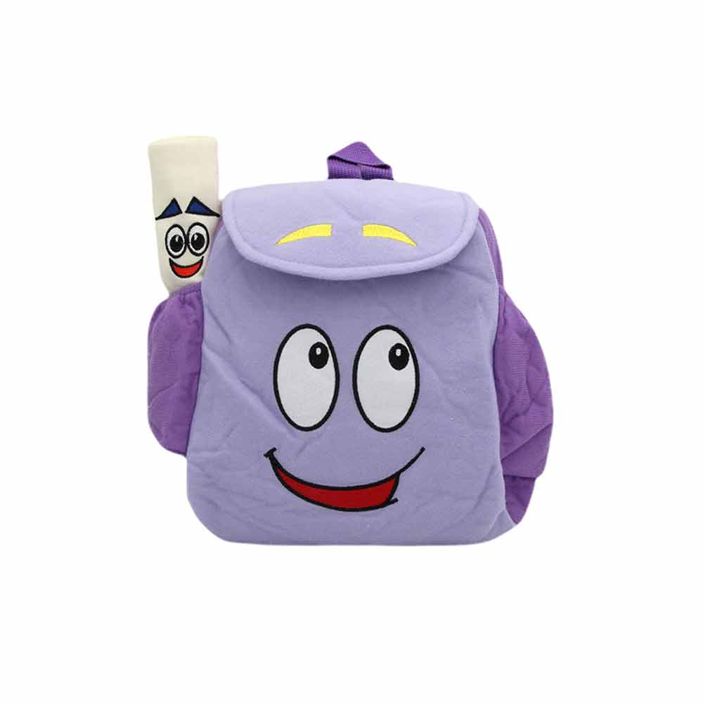 Dora the Explorer Plush Backpack with Interactive Map – Purple Kids Adventure Bag for School & Dress-Up