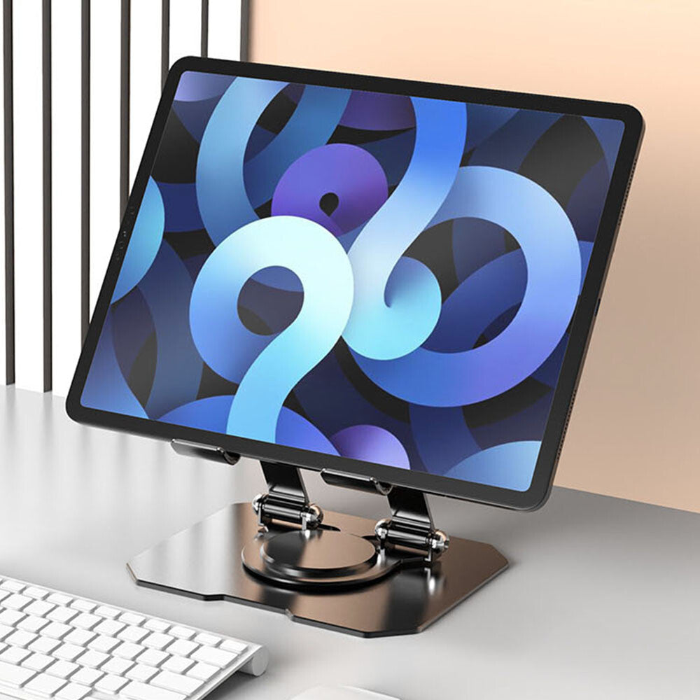 Portable Metal Desktop Swivel Tablet Stand Holder Laptop Riser for iPad/Pro/Air