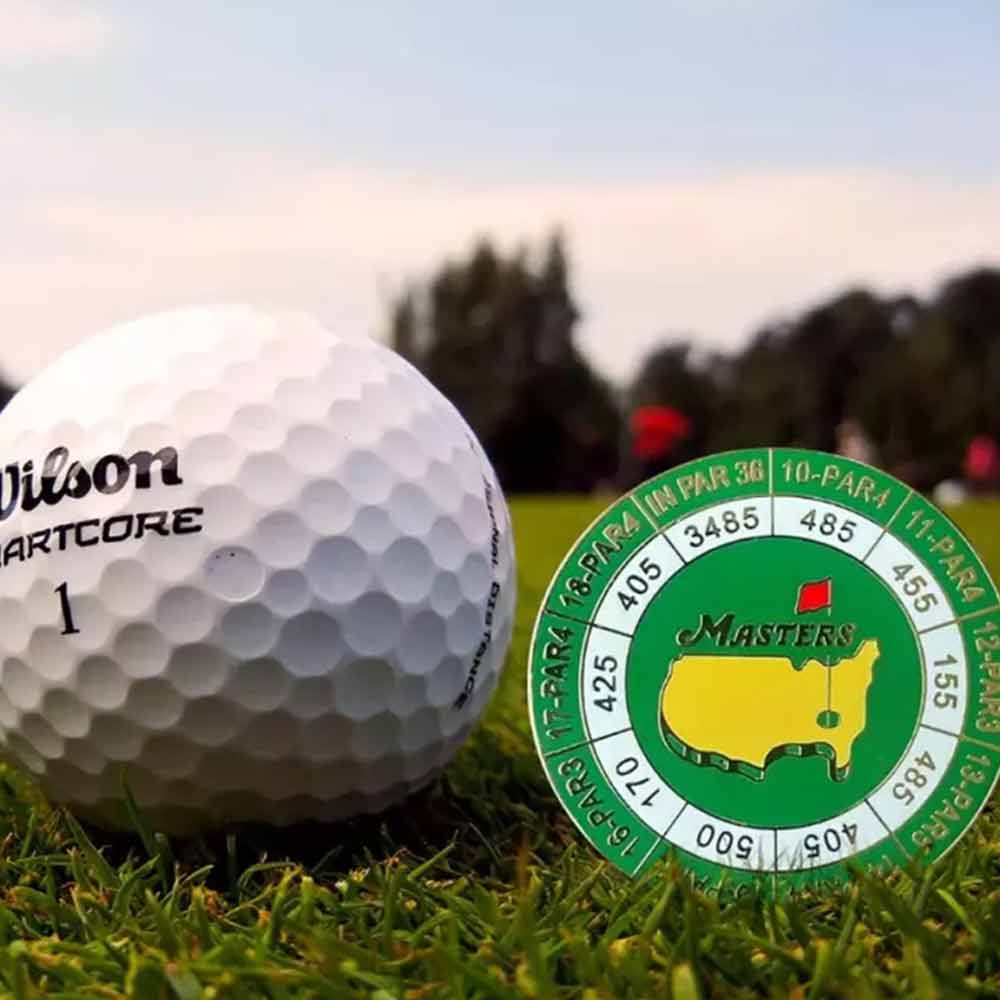 The Masters Scorecard Golf Ball Marker,2024Masters Tournament Coin With Magnetic
