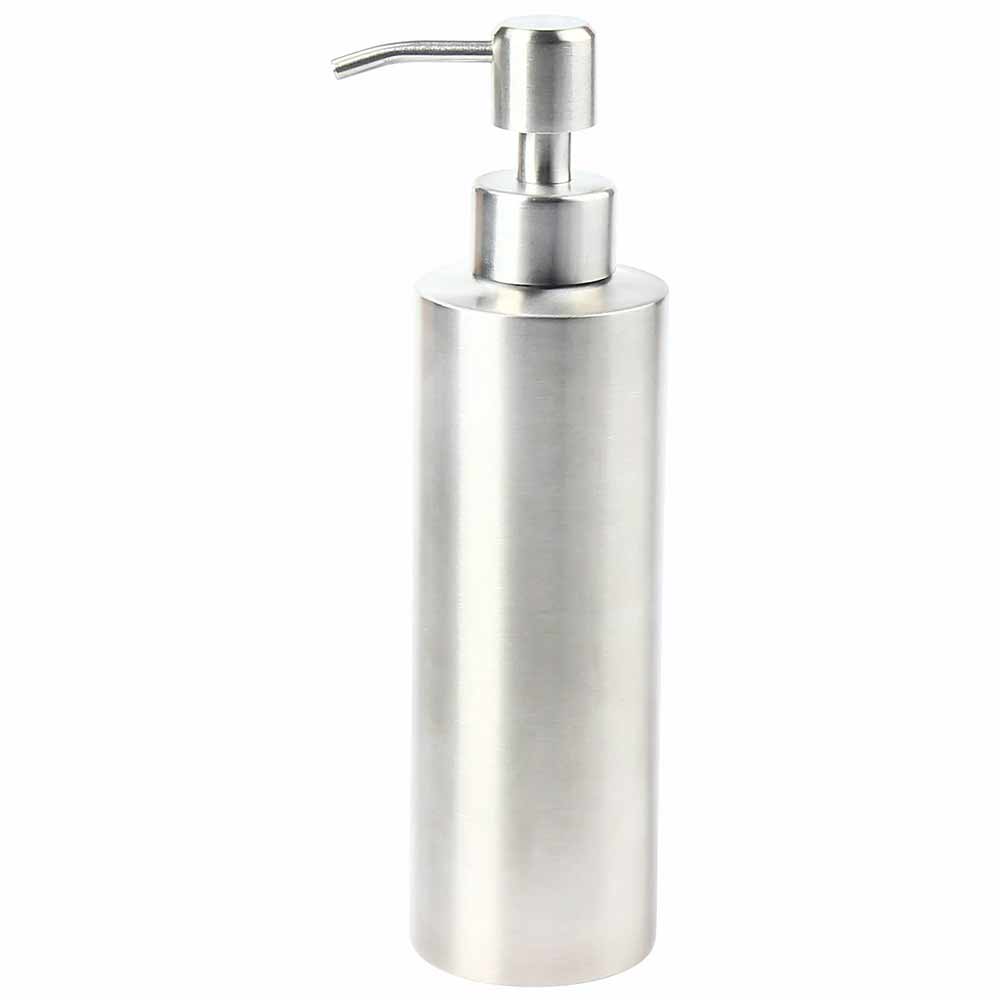 Stainless Steel Soap Dispenser Bottle Bathroom Shower Kitchen Shampoo Replace