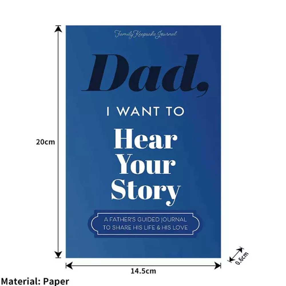 Dad/Mom, I Want to Hear Your Story Father's Journal To Share Life Notebooks Gift