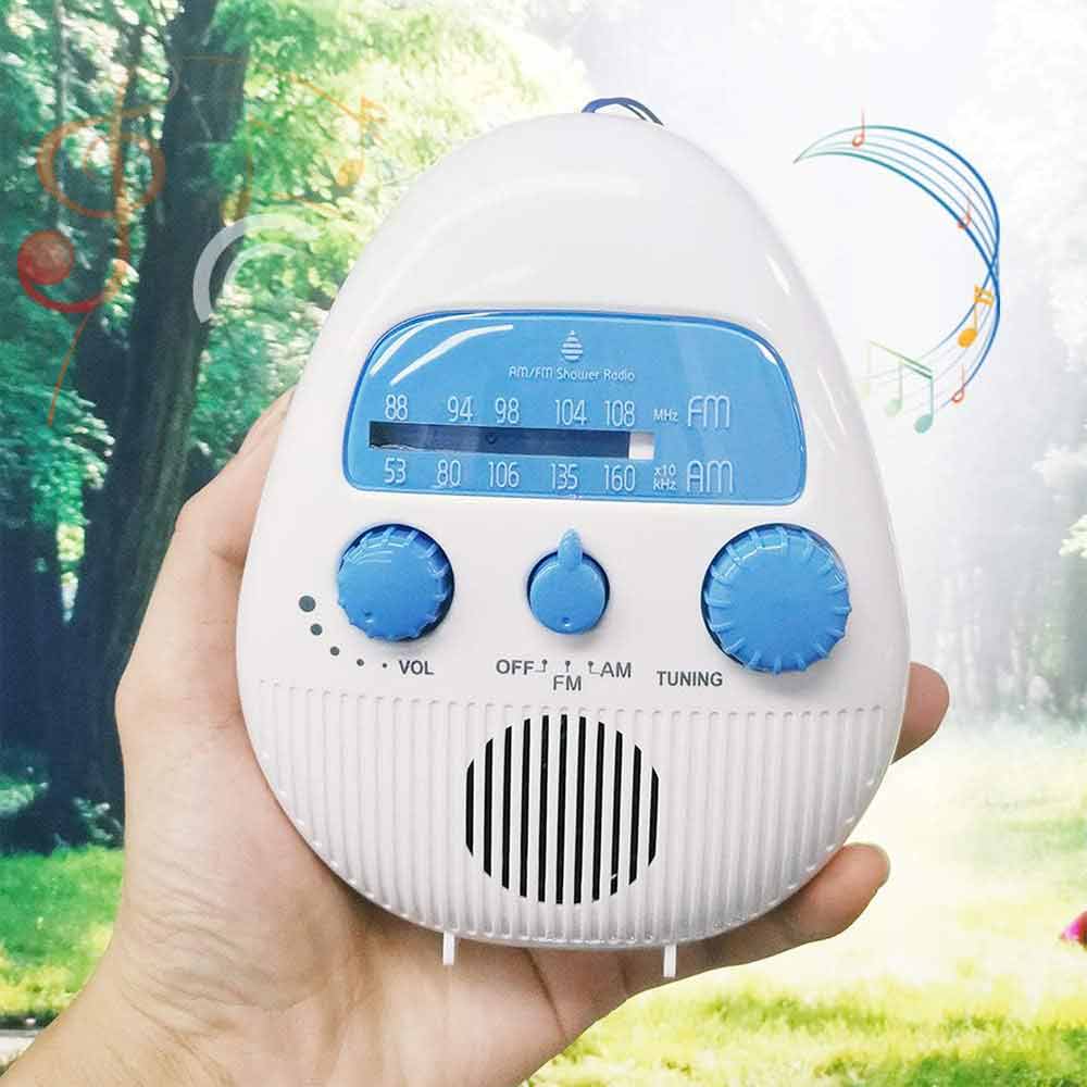 Portable Waterproof Music Shower Radio FM AM Electronic Bathroom Bath