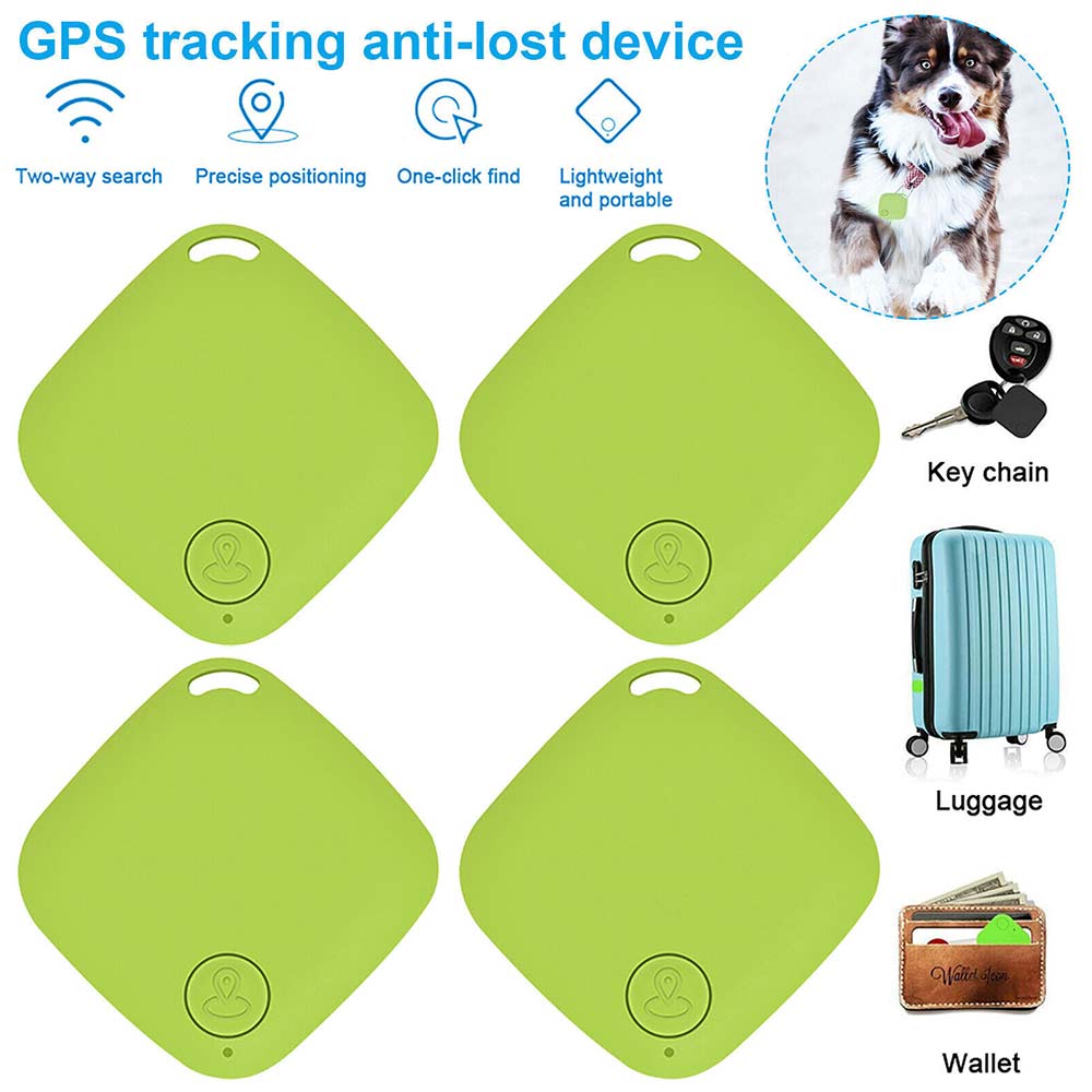 4Pack GPS Tracker Wireless Bluetooth Anti-Lost Wallet Key Pet Locator Finder