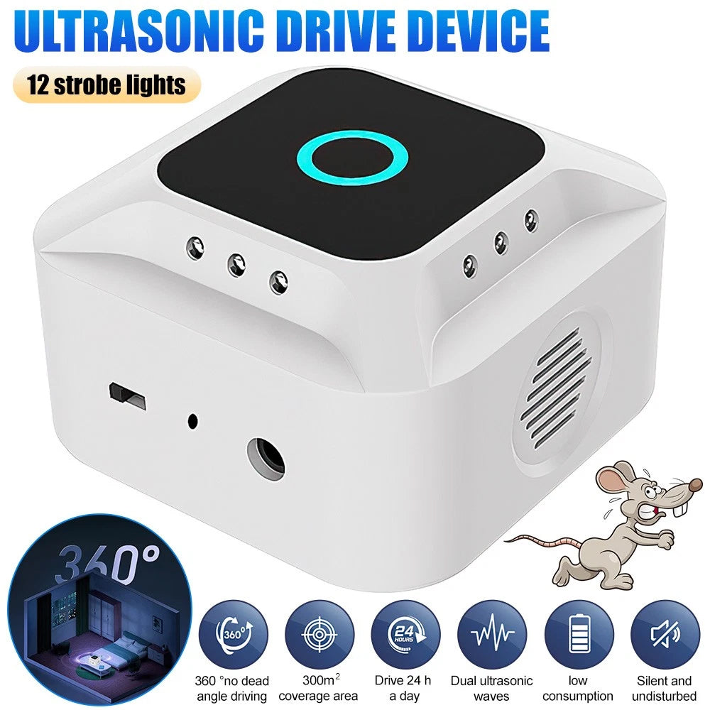 Ultrasonic Mouse Repeller Plug In - Rodent Pest Deterrent for Mice, Rats, Squirrels