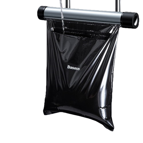 Car Back Seat Trash Bag Dispenser - Compact Metal Organizer with 40 Trash Bags