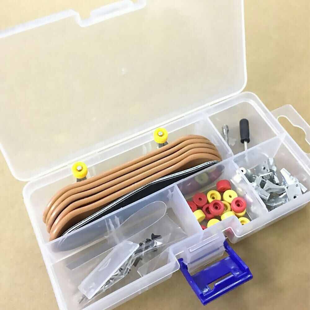 Mini Skate Board Set  DIY Tech Deck Toy Complete Fingerboard Finger Kids ToyGift