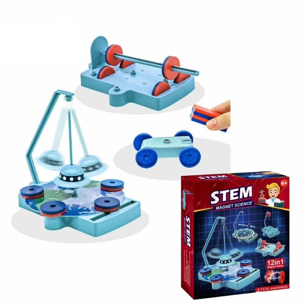 12 in 1 Magnet Science Kit, Experiment Fun Game Educational STEM kit for Kids