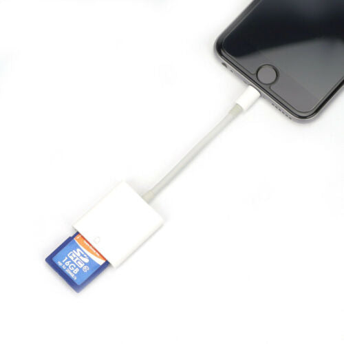 8Pin to SD Card Camera Reader Adapter for iPhone XR XS max X iPad Pro Mini