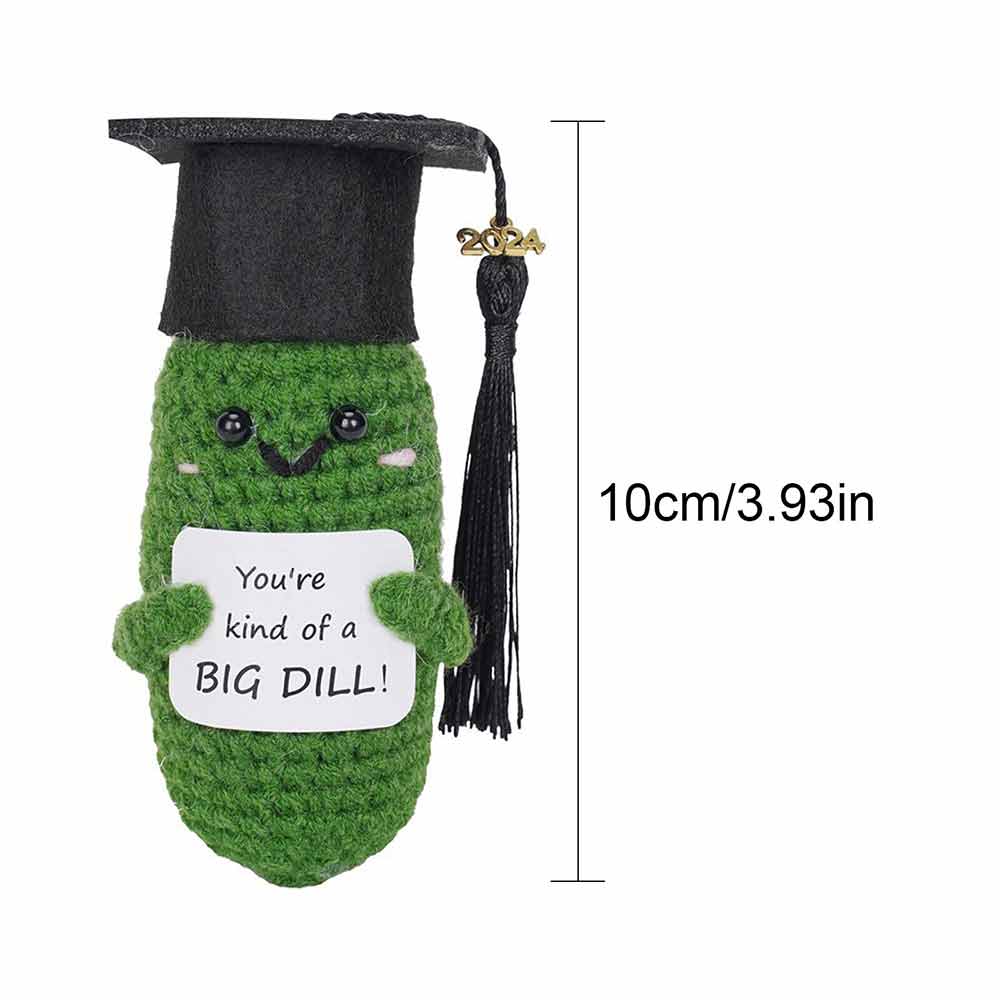 Handmade Graduation Gift Emotional Support with Graduation Hat Handmade Crochet