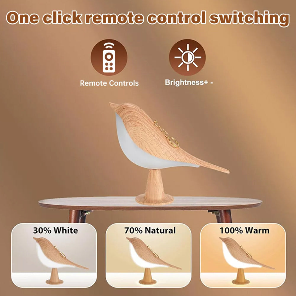 2 in 1 Bird Diffuser Lamp Cordless USB LED Table Touch Sensor Bedside Desk Light