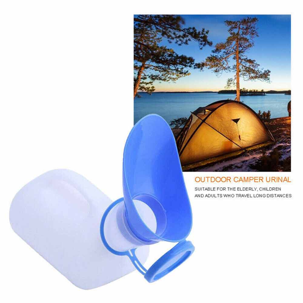 1000ML Urine Pee Bottle Long Neck Incontinence Container for Men Spill proof Lid