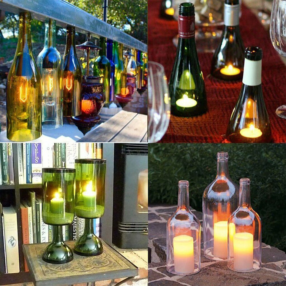 10PCS/SET DIY Glass Bottle Cutter Adjustable Metal Glassbottle Cut Tools Kit