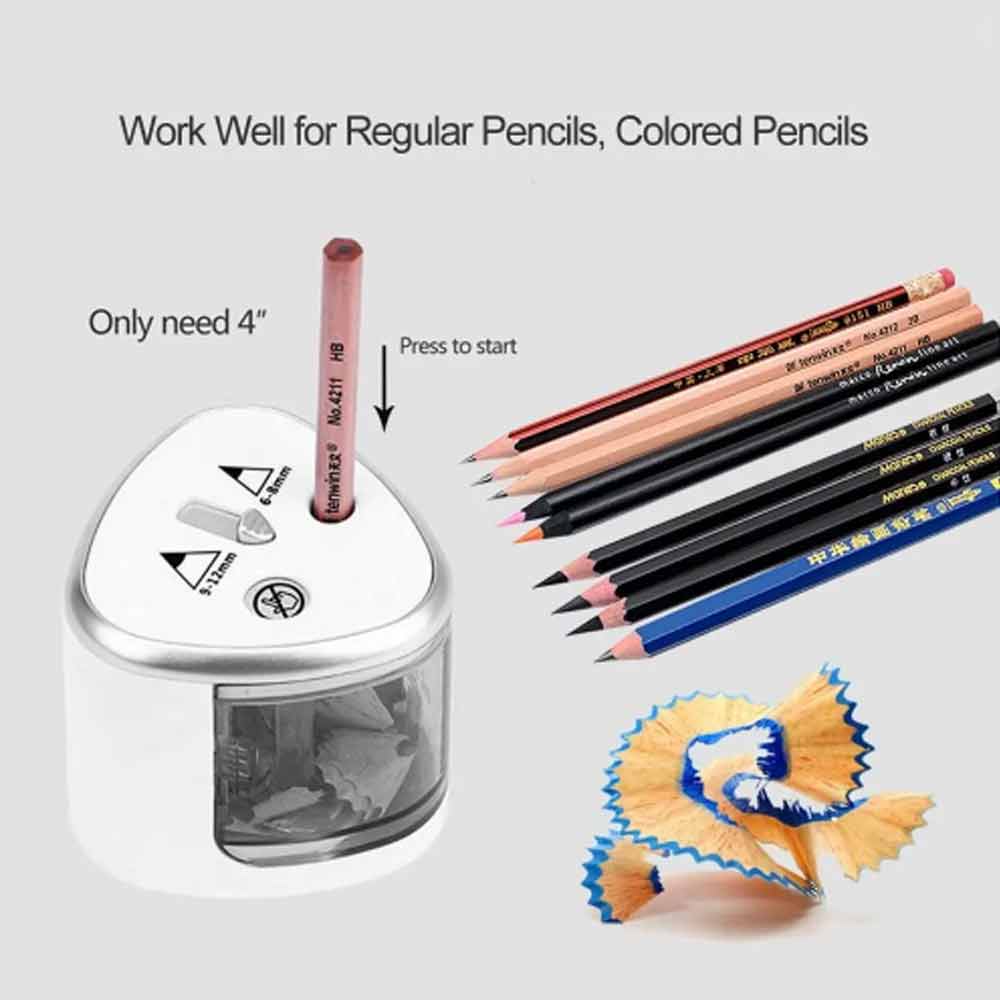 Tenwin New Two-Hole Electric Automatic Pencil Sharpener Switch Pencil Sharpener