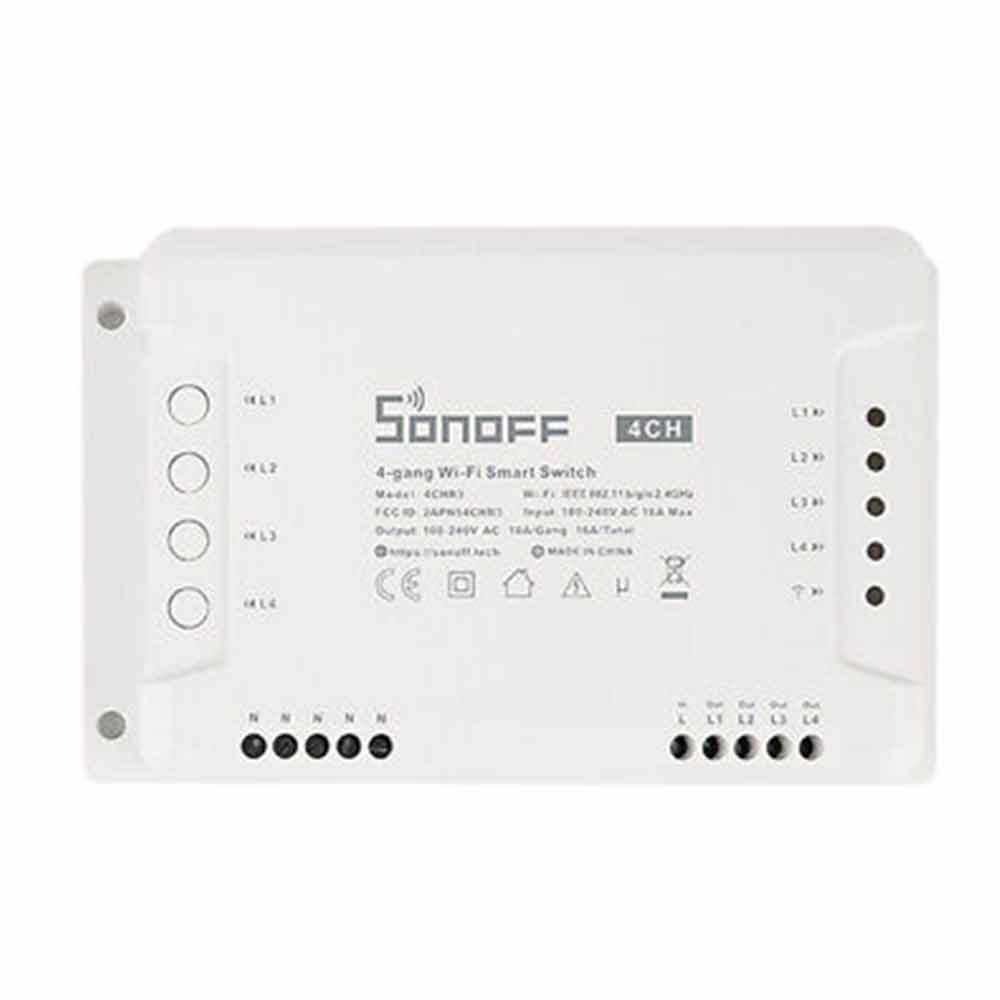 SONOFF 4CH R3/PRO R3 RF 433MHz 4 Gang WiFI Switch Smart Home 1/2/3/5PCS AU+
