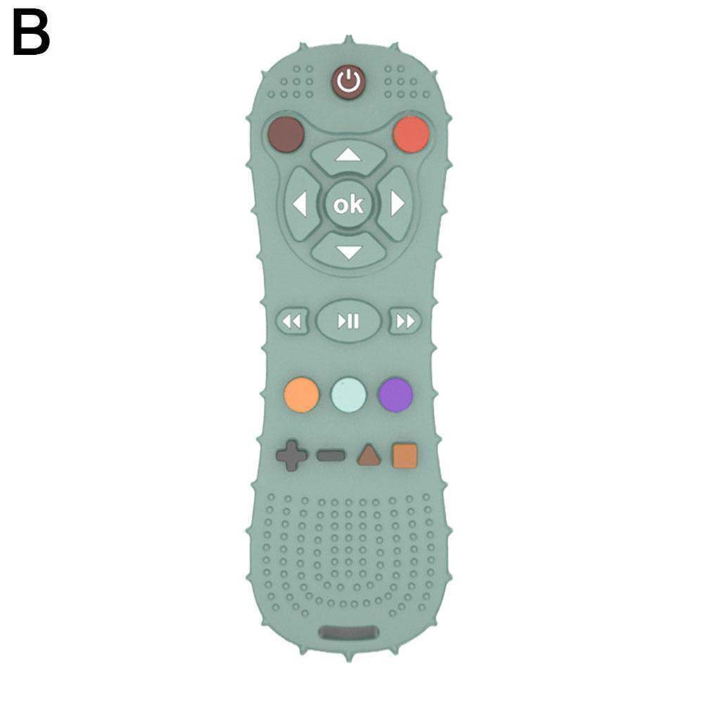 Baby Teething Toy TV Remote Control Shape Chew Toys Teether Silicone Soothe Toy