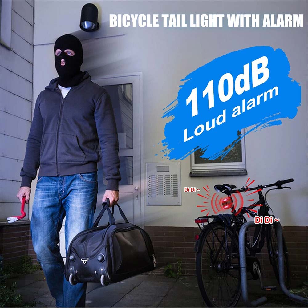 USB Rechargeable Wireless Anti-Theft Motorcycle Bike Security Alarm Remote