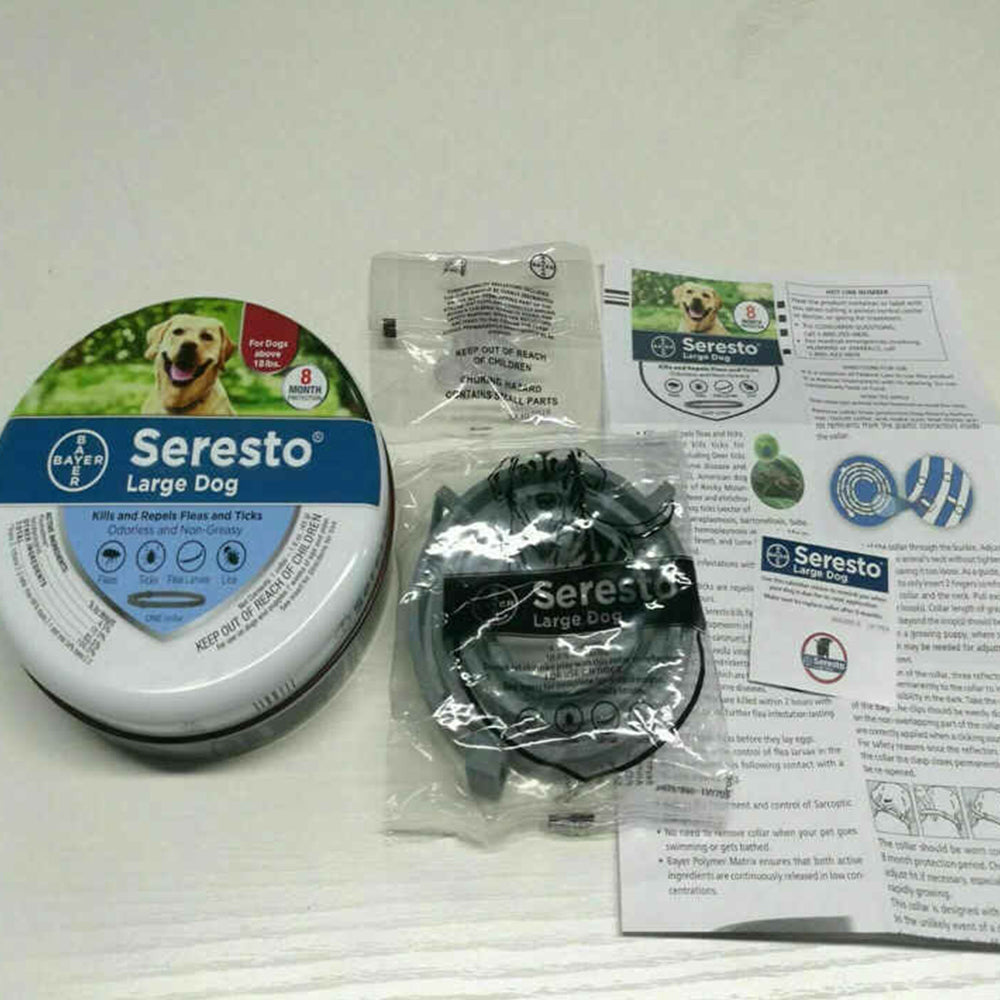 Bayer-Seresto Flea and Tick Collar 7-8Month Protection for Cats Small Large Dogs